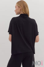 Mock Neck Pullover Top