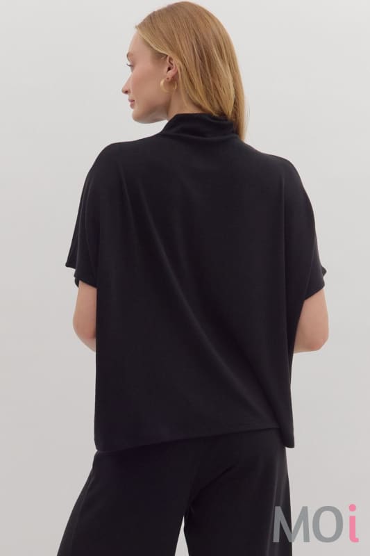 Mock Neck Pullover Top