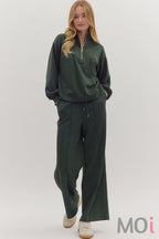 Solid Wide Leg Pants