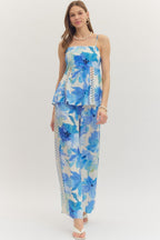 Botanical Print Sleeveless Top
