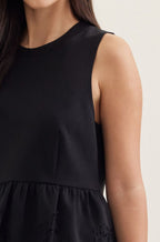 Sleeveless Knit Peplum Top