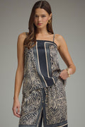 Abstract Zebra Print Cami Top