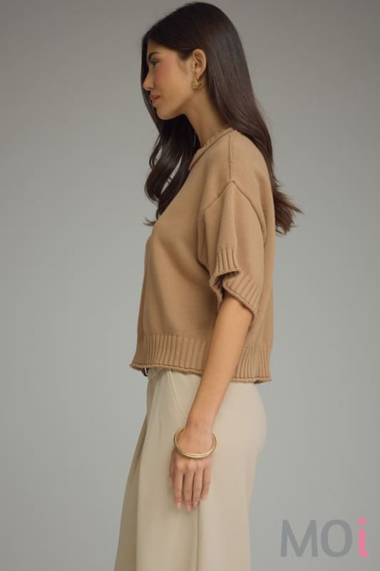 Short Sleeve Knit Top