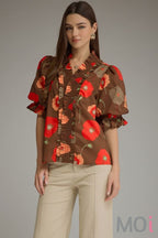 Short Sleeve Floral Top