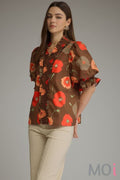 Short Sleeve Floral Top