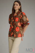 Short Sleeve Floral Top