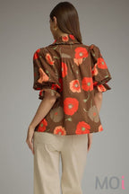 Short Sleeve Floral Top