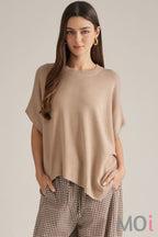 Short Sleeve Poncho Sweater
