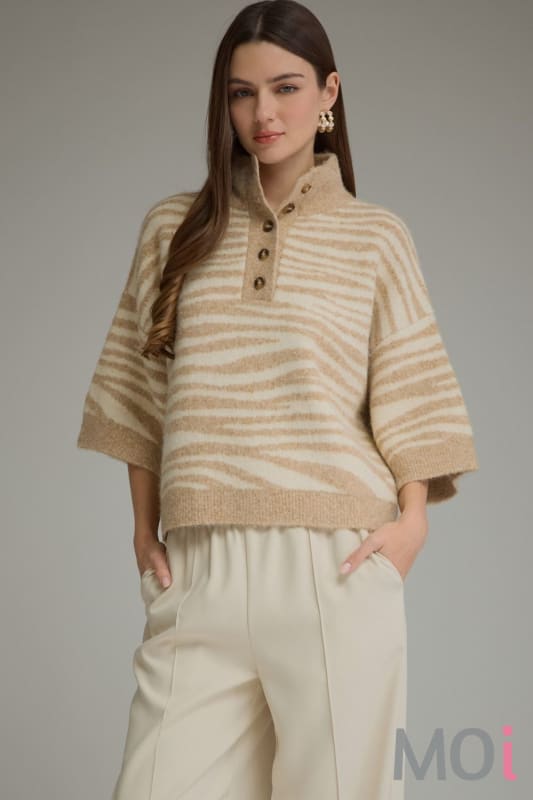 Zebra Print Sweater