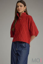 3/4 Sleeve Sweater Top
