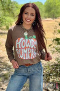 Howdy Pumpkin Long Sleeve Graphic