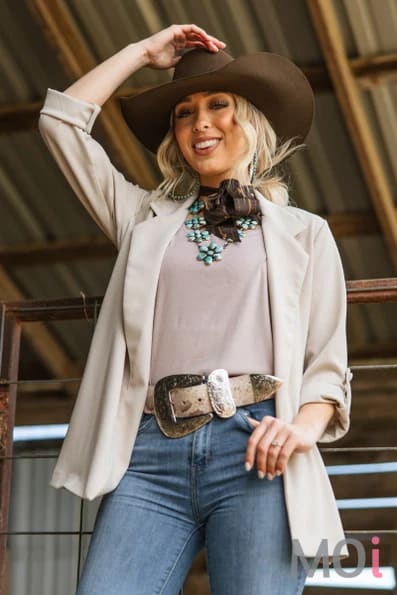 Relaxed Boyfriend Blazer Beige / Small Apparel & Accessories