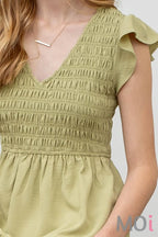 Flutter Sleeve Maxi Dress