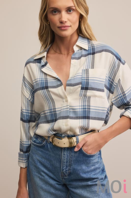 Z Supply River Plaid Button Up