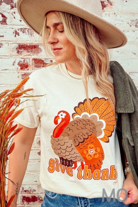 Give Thanks Turkey Graphic