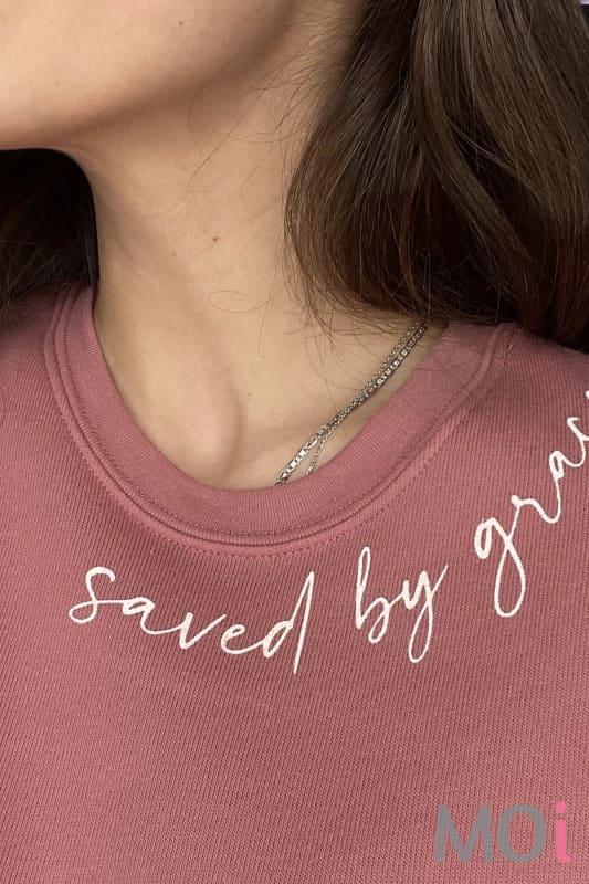 Saved By Grace Graphic Sweatshirt