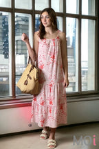 Velvet Heart Ruby Shoulder Tie Dress