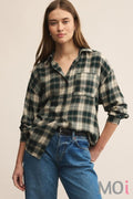 Z Supply River Plaid Button Up GRG