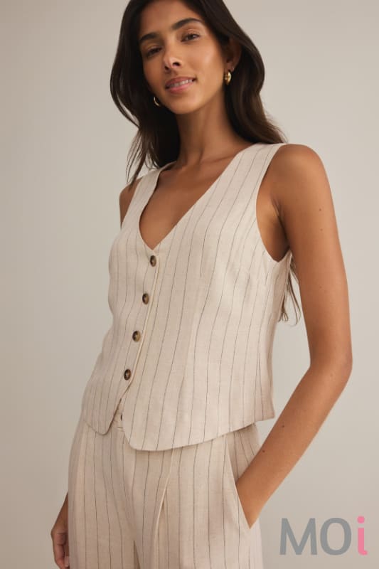 Z Supply Belfort Pinstripe Vest