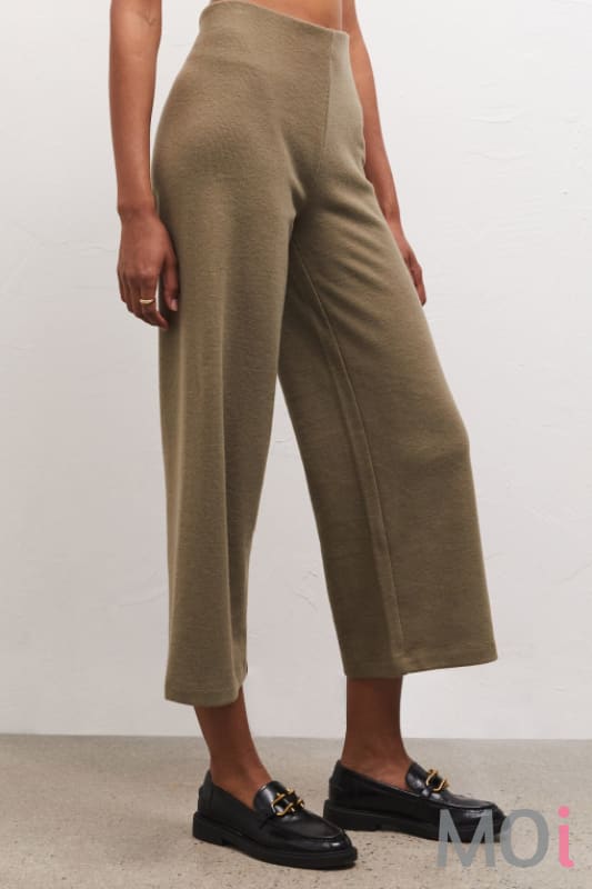 Z Supply Delaney Brushed Rib Pant Kelp