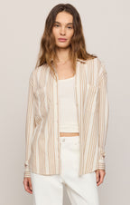 Z Supply Reese Button Up Stripe Top