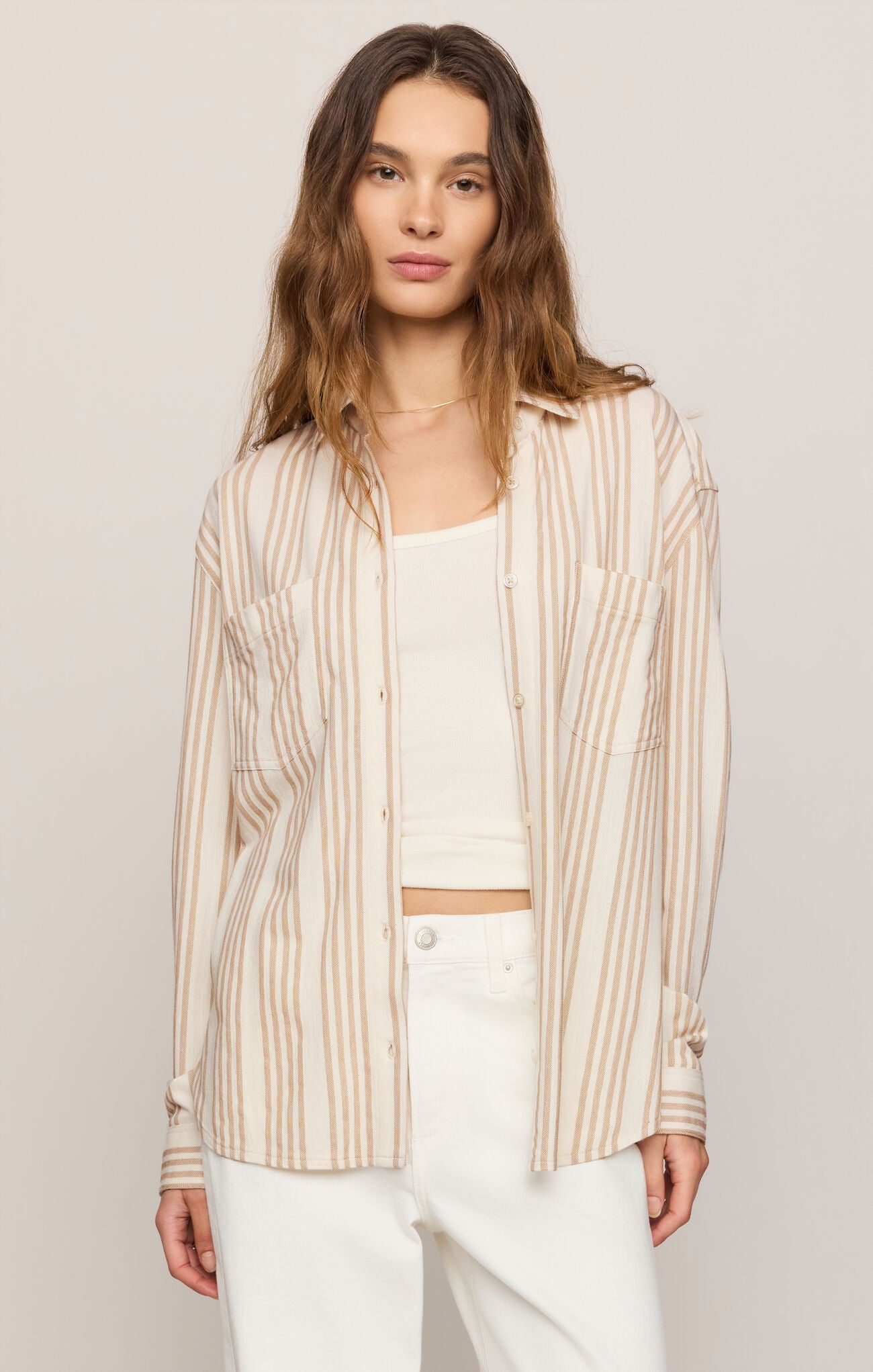Z Supply Reese Button Up Stripe Top