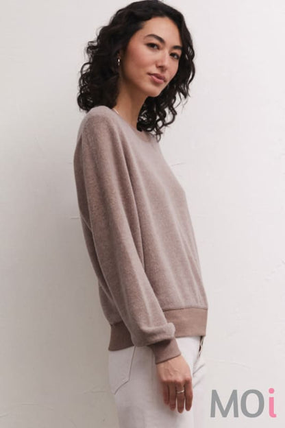 Z Supply Russell Cozy Pullover Toffee
