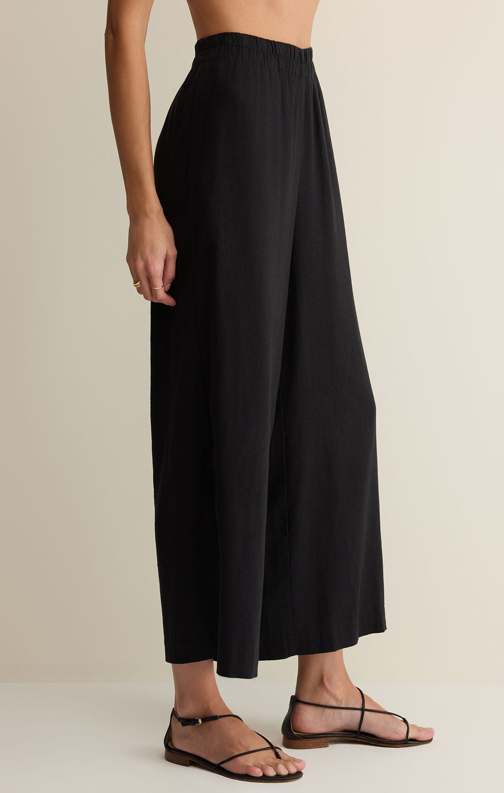 Z Supply Scout Linen Pant BLK