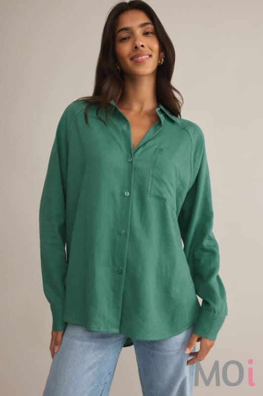 Z Supply The Perfect Linen Top BGN