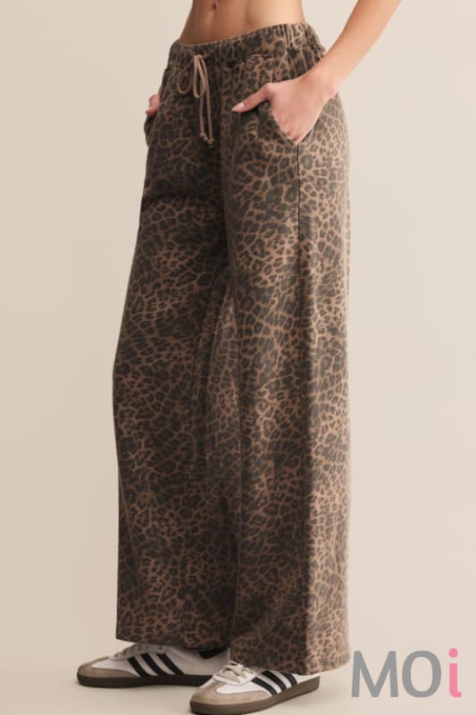 Z Supply Hunter Leopard Knit Pant