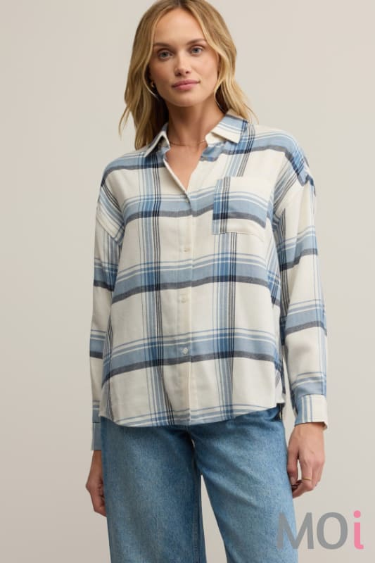 Z Supply River Plaid Button Up
