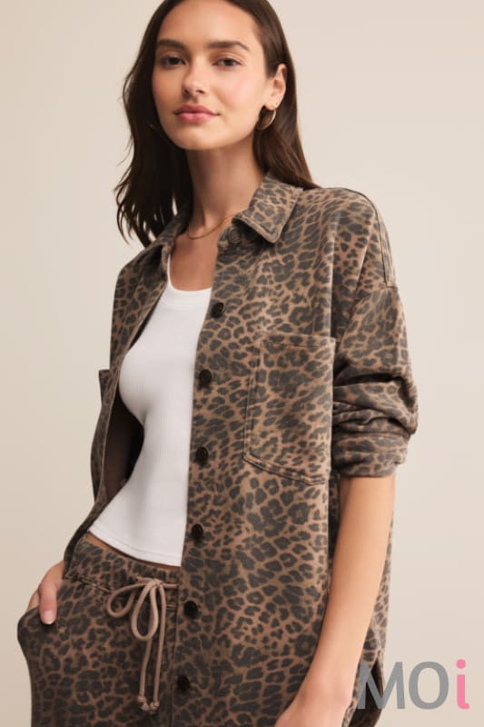 Z Supply All Day Leopard Jacket