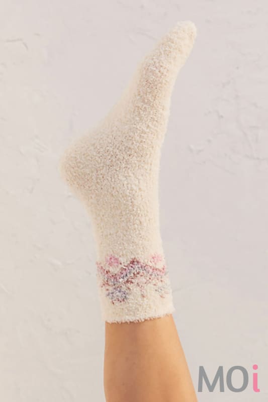 Z Supply 2 Pack Plush Fair Isle Socks