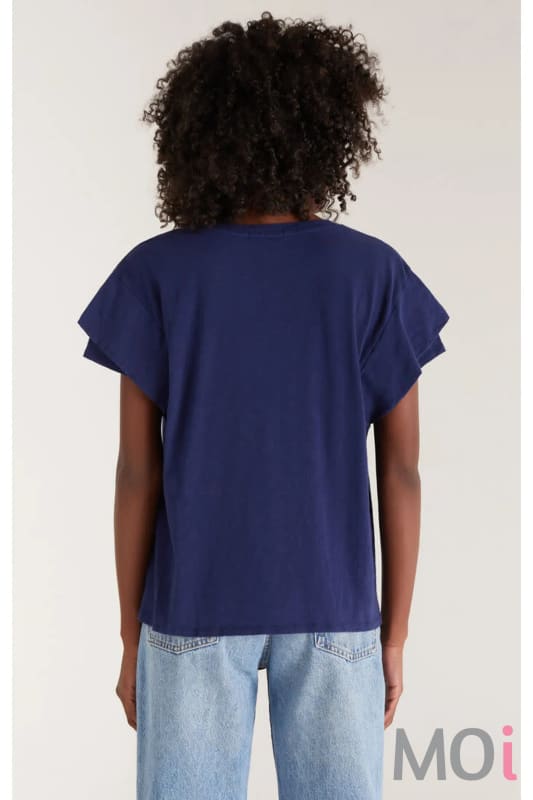 Z Supply Adrina Slub Top Indigo Dream