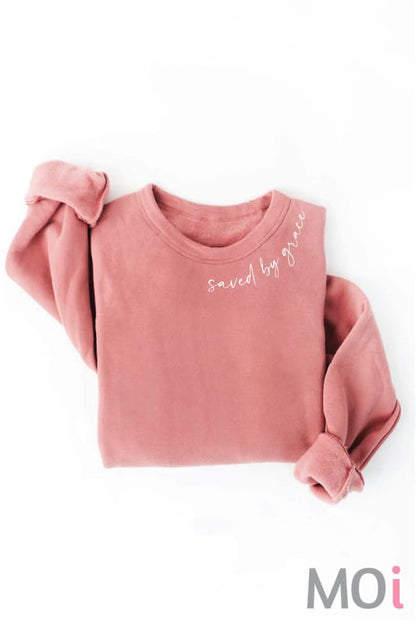 Saved By Grace Graphic Sweatshirt