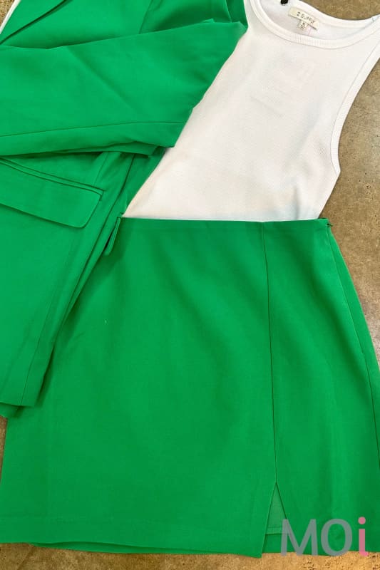 Momo Mini Skirt Green